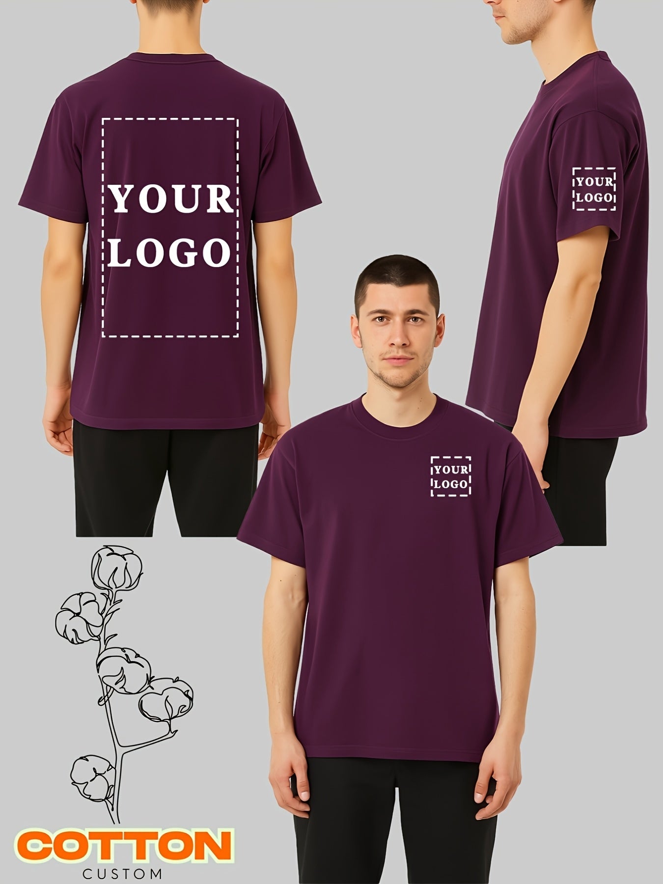 Camiseta personalizada algodón 100%
