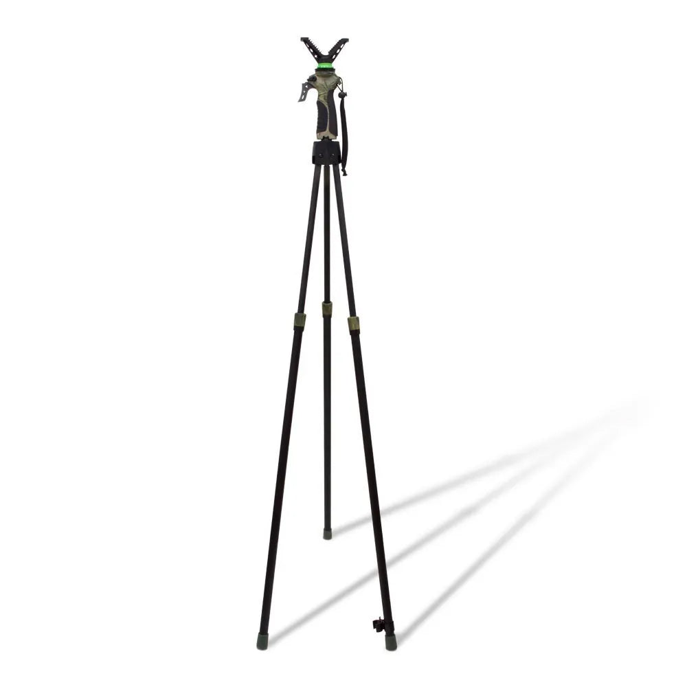 Trípode Gen 4 Autonivelante para Caza – Altura Ajustable 65–165 cm, Giro 360º y Empuñadura Ergonómica