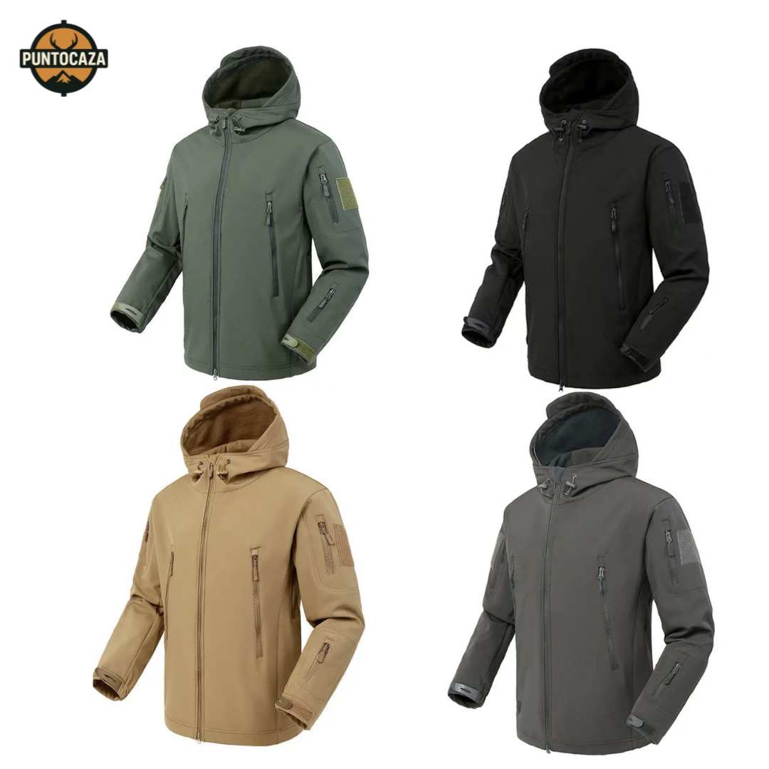 Chaqueta Softshell Impermeable – Cortavientos, Térmica y Multiusos (4 colores)