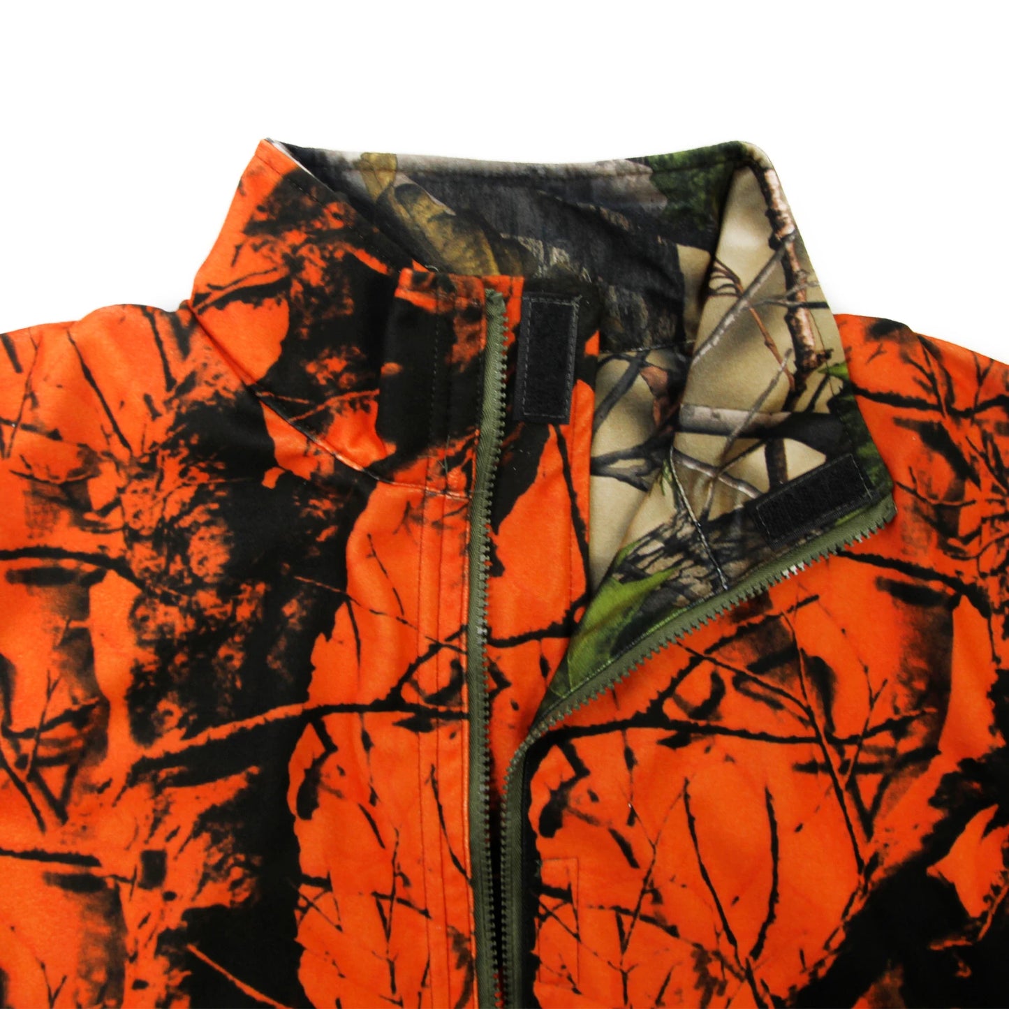 Chaleco Reversible – Camuflaje y Alta Visibilidad para Batidas y Monterías