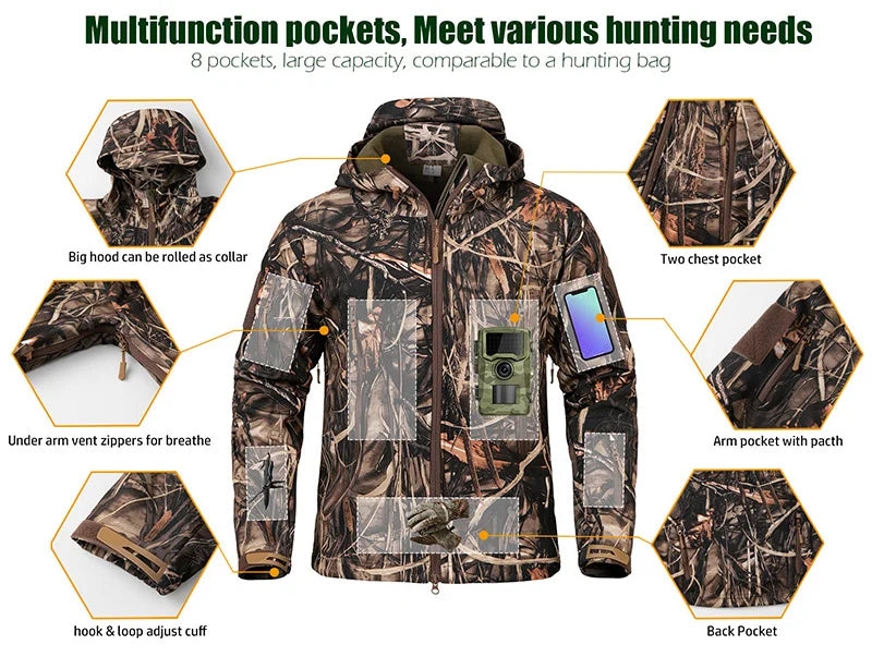 Chaqueta Montaña Impermeable – Silenciosa, Térmica y Resistente
