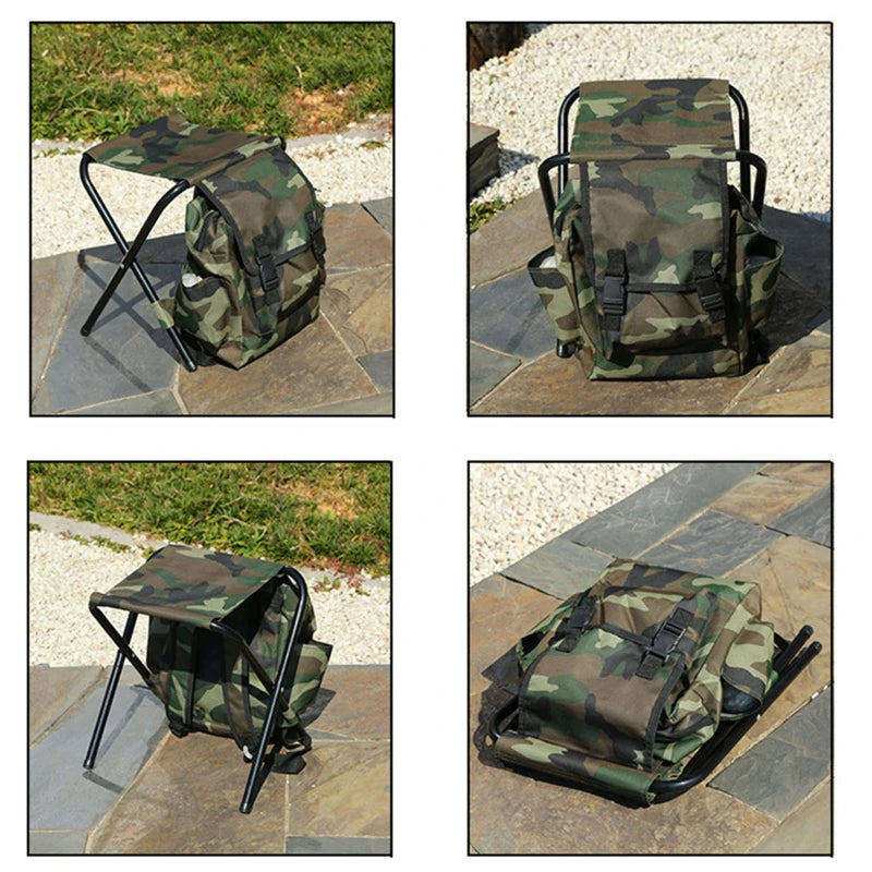 Mochila Silla de Caza Plegable
