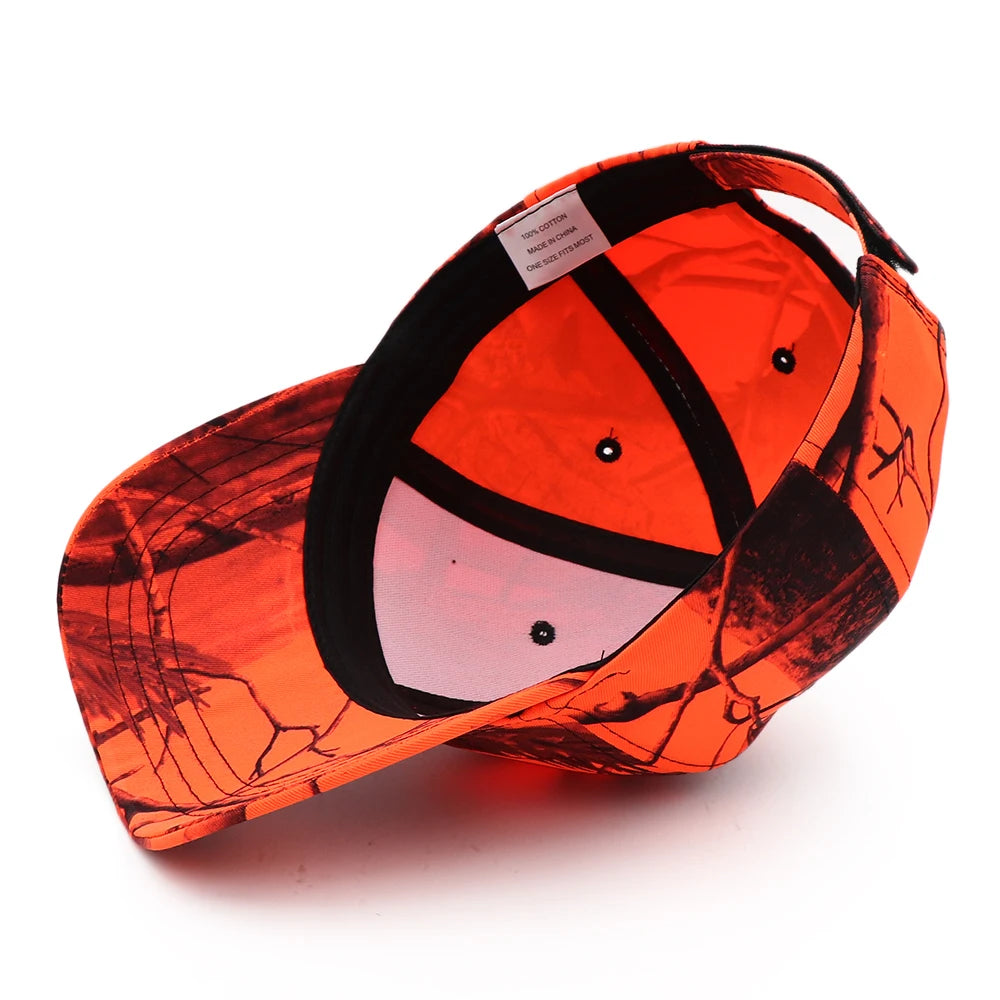 Gorra naranja alta visibilidad-Ajustable