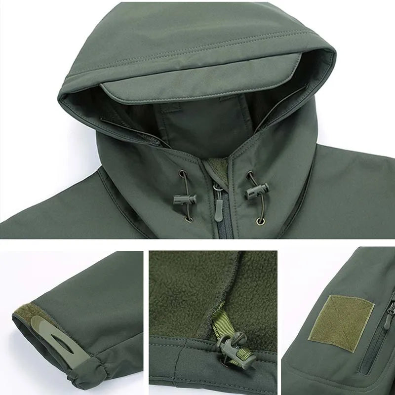 Chaqueta Softshell Impermeable – Cortavientos, Térmica y Multiusos (4 colores)