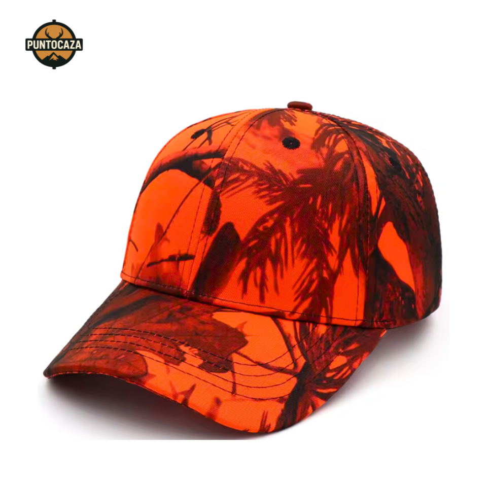 Gorra naranja alta visibilidad-Ajustable