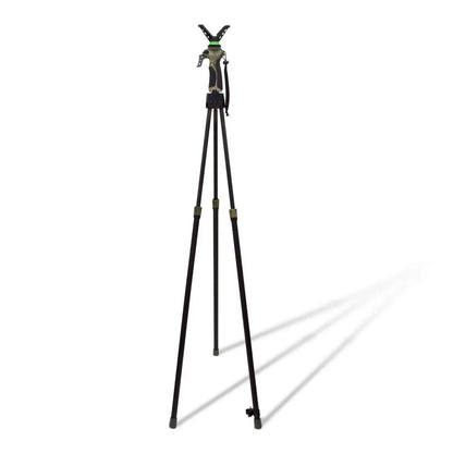 Trípode Gen 4 Autonivelante para Caza – Altura Ajustable 65–165 cm, Giro 360º y Empuñadura Ergonómica
