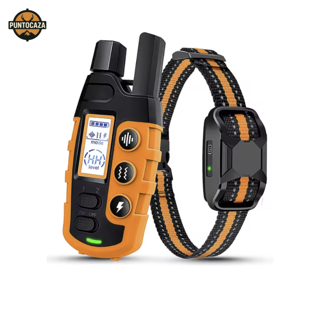 Collar adiestramiento perro vibraciones, sonidos e impulsos electrostáticos. Con mando a distancia incluido
