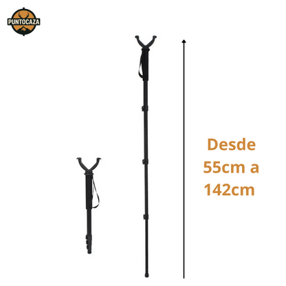 Trípode Monopié de Caza Extensible – De 55 a 142 cm, Ligero y Estable