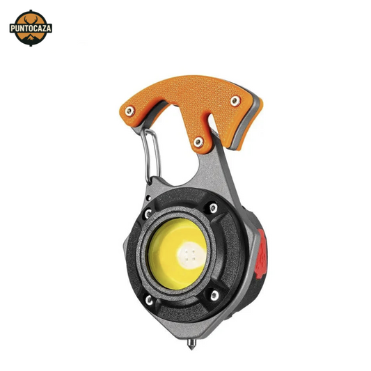 Linterna de Emergencia 6 en 1 para Vehículo – Luz LED, Corta Cinturón, Rompe Cristal y Más