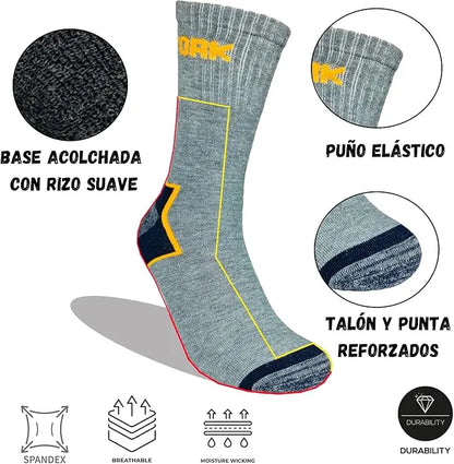 Calcetines Resistentes Anti rozaduras – Pack de 4, 8 o 12 Pares