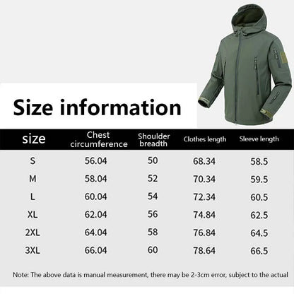 Chaqueta Softshell Impermeable – Cortavientos, Térmica y Multiusos (4 colores)
