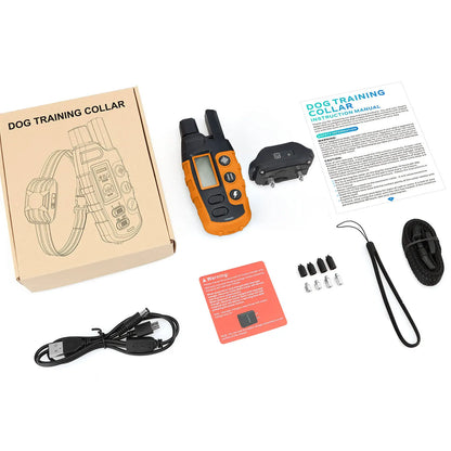 Collar adiestramiento perro vibraciones, sonidos e impulsos electrostáticos. Con mando a distancia incluido