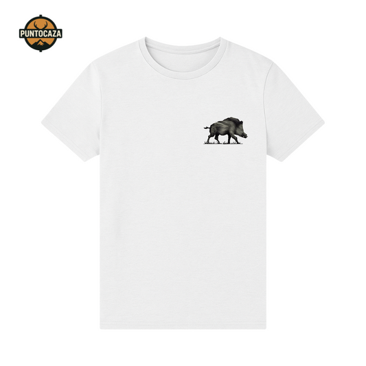 Camiseta con jabalí en el pecho